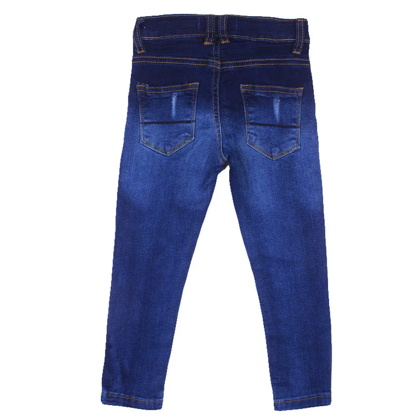 REDTAG Boy's Darkwash Jeans