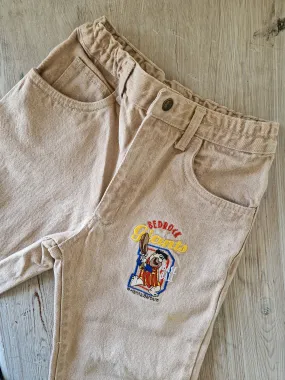 Vintage Flintstones jeans 7-8 år